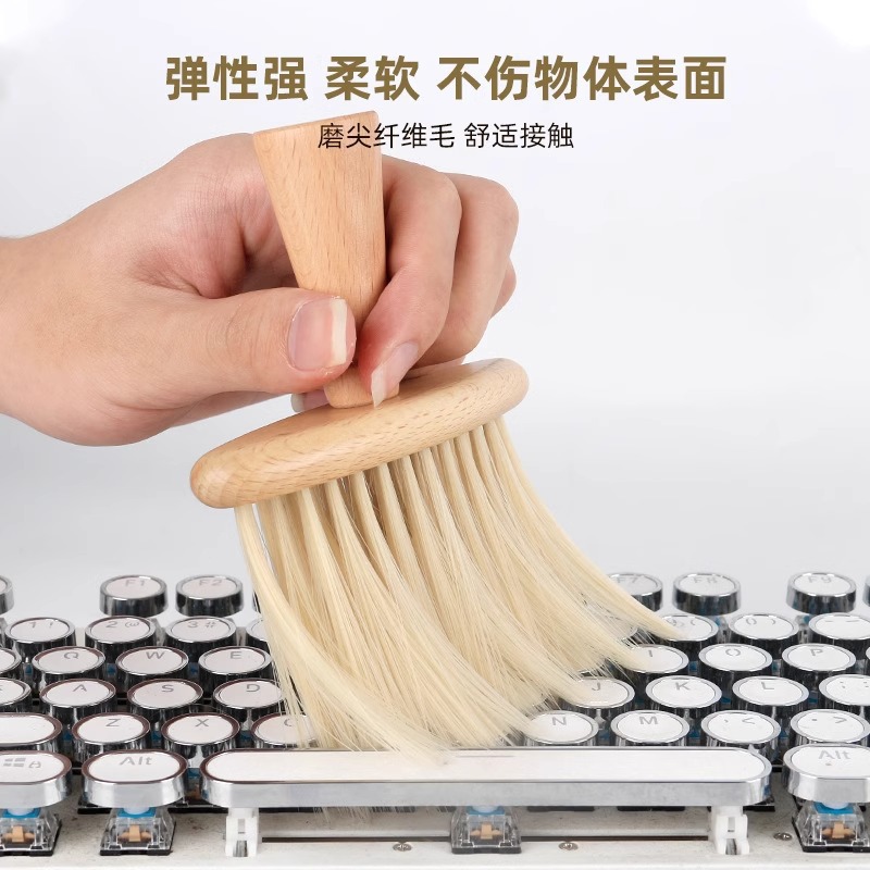 1 Soft-Bristled Keyboard Brush, Multi-Functional Soft-Bristled Cleaning Brush for Dust Removal Without Dead Ends