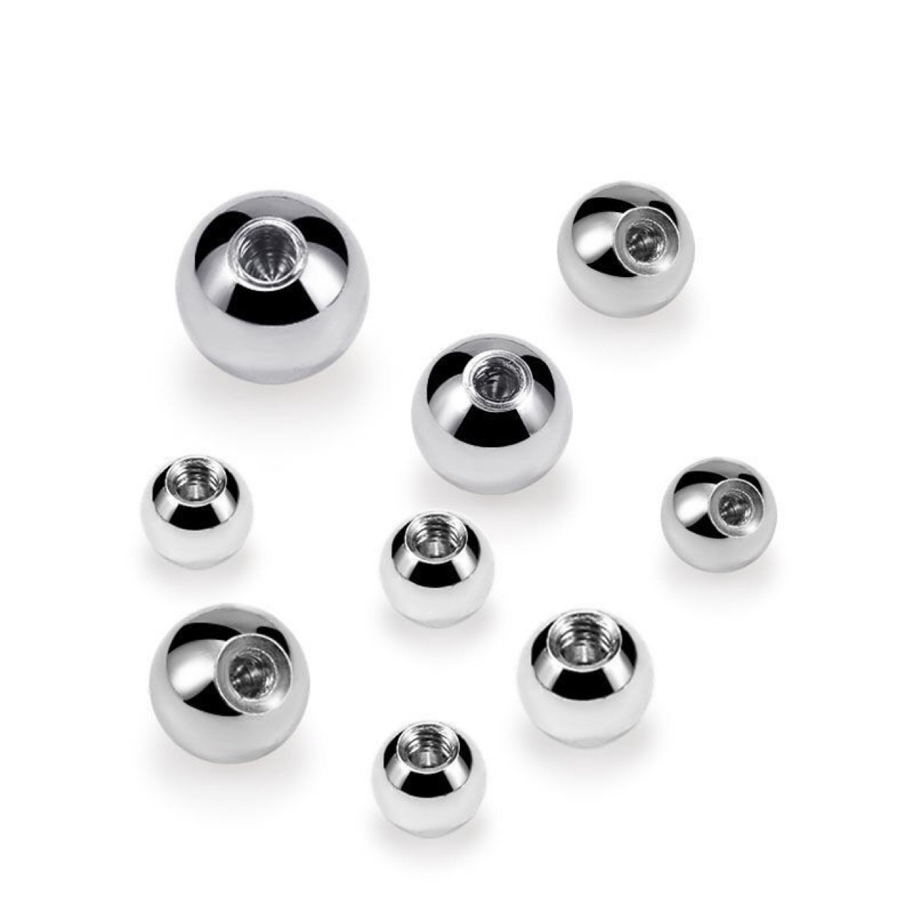 Factory Direct Sales Piercing Jewelry Accessories Stainless Steel Tapping Steel Balls in Various Sizes Specifications
