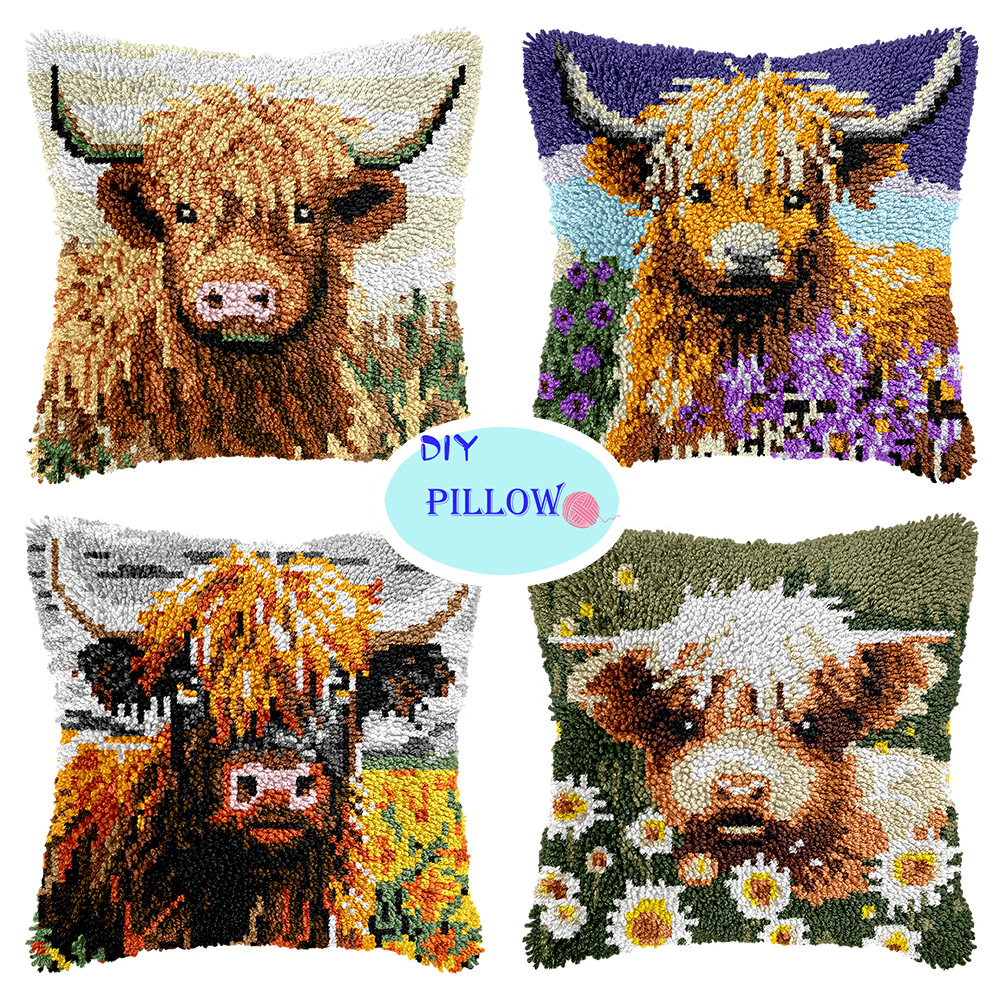 Предпродажа мастер-класс по поэзии, кросс-бодер, ручная работа, DIY наволочка, сегмент вышитой коровы (упаковка), английская версия