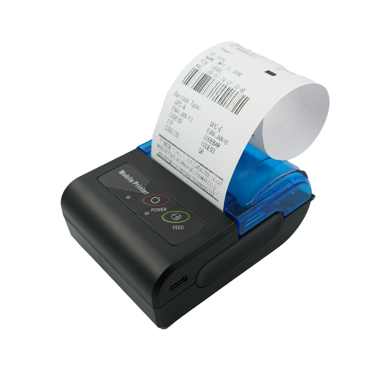 Cross-Border Exclusive 58mm Portable Pocket Inkless Mini Receipt Bluetooth Thermal Printer