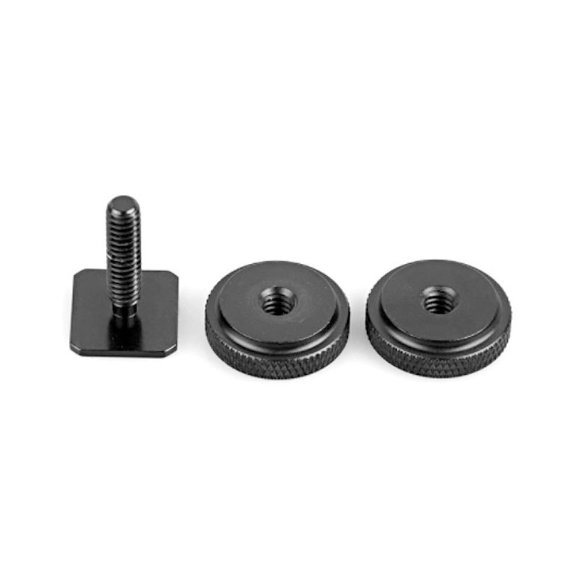 1/4 Double-Layer Hot Shoe Screw, Metal Hot Shoe Base, Camera Hot Shoe Conversion Screw, Upper and Lower Locking