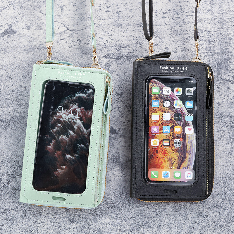 Touch Screen Mobile Phone Bag for Women 2025 New Versatile Fashionable Small Shoulder Bag Multi-Functional Zipper Mobile Phone Bag Shoulder Bag