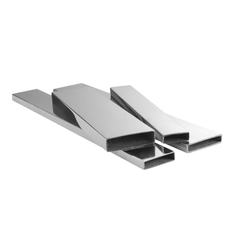 Foshan Spot 304 Stainless Steel Square Tube 6m Long Brushed Square Rectangular Tube Decoration 201 Stainless Steel Flat Tube Factory
