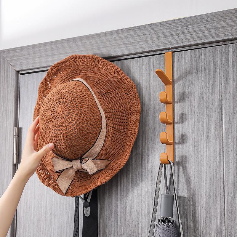 Hook Behind the Door, No Punching, Wall Clothes Hanger, Door Hanger, Wall Hanging, Strong Traceless Clothes and Hat Hook