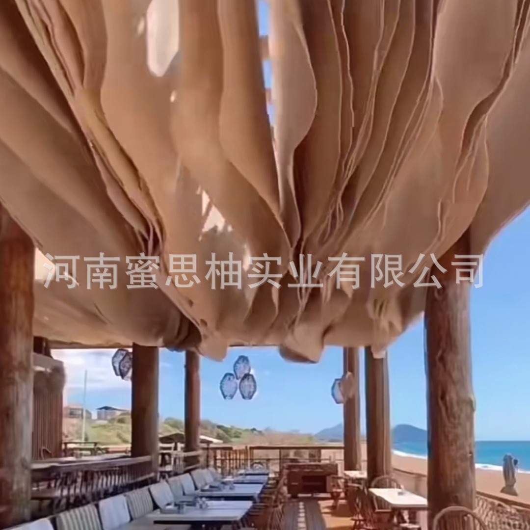 Internet Red Shade Mantle Wind Ceiling Scenic Spot Shade Mantle Outdoor Seaside Shade Courtyard Restaurant Wedding Hotel Homestay Layout