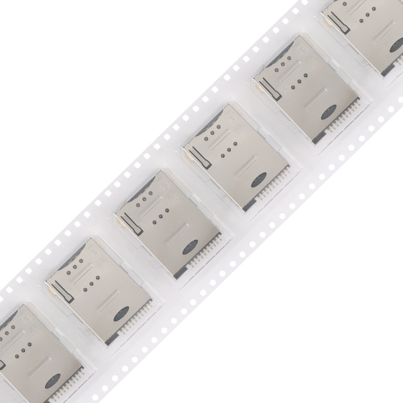 Sim-Klb-Push-8+2P-Column-Free Patch Mini Mobile Phone Communication Sim Card Holder with High Temperature Resistance