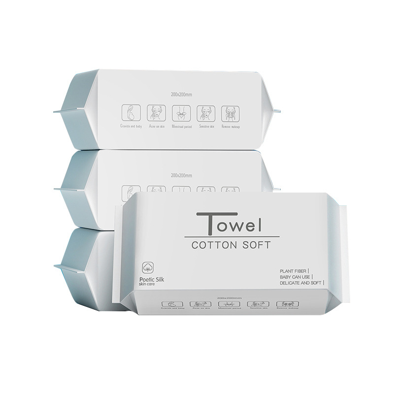 Cotton Soft Towel, Disposable Face Towel, Pure Cotton, Wall-Mounted Face Towel, Enlarged and Thickened Cleansing Towel, Face Wiping Towel