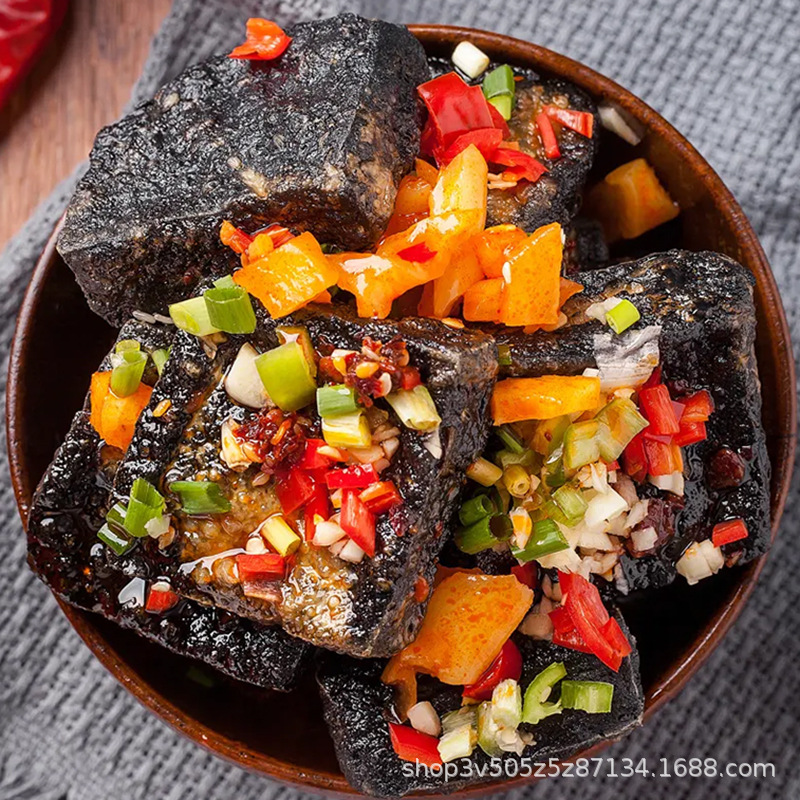 Yiguanyuan 22g*20 Packs of Stinky Tofu Hunan Changsha Specialty Snacks Snacks Late Night Snacks Delicious Spicy Dried Tofu Wholesale