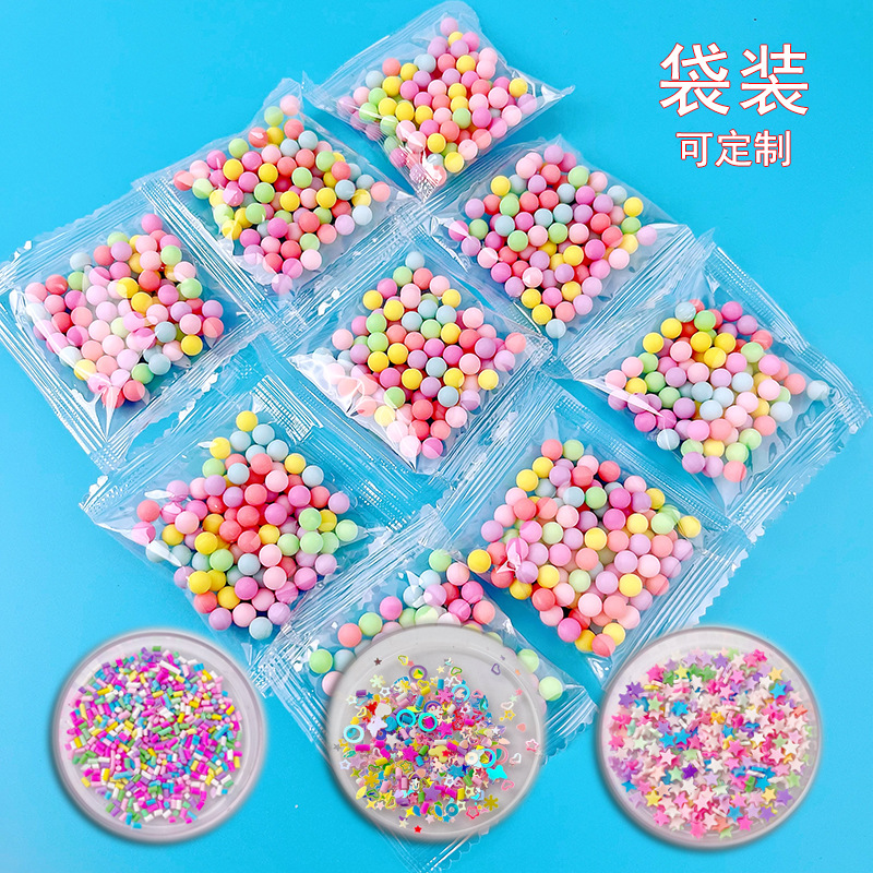 Sugar Granules 3G Soft Pottery Star Resin Handmade Material Bag Cream Glue DIY Goo Card Fire Paint Seal Small Accessories Packaging