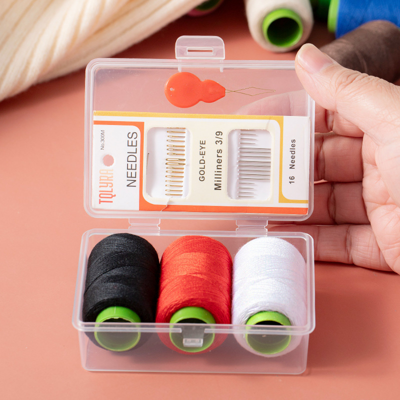 Портативная мини-швейная коробка, высококачественный набор для шитья в общежитии, практичный набор инструментов для шитья
