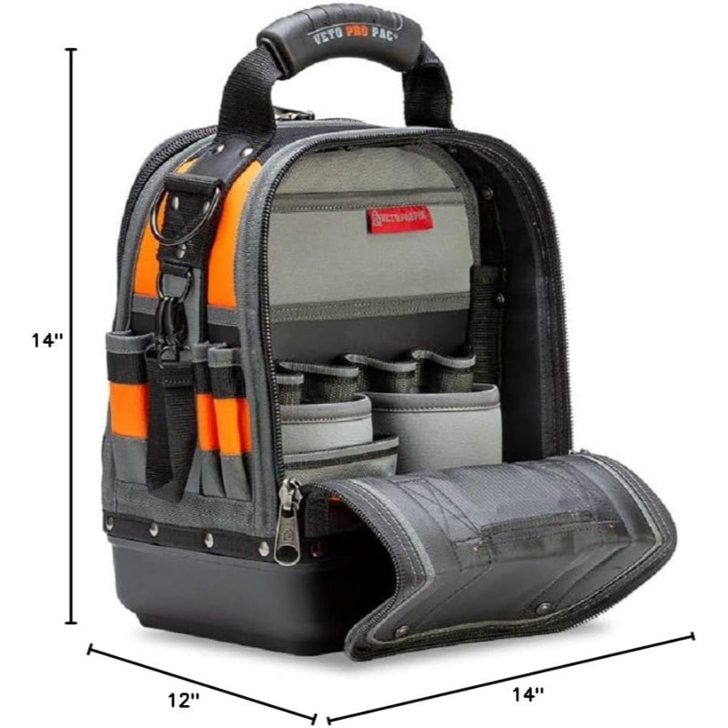Spot New Large-Capacity Multi-Functional Tool Bag with Multiple Zippers and Multiple Compartments for Easy Storage, Strong and Durable