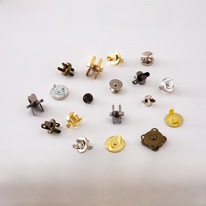 Magnetic Buckle for Opening Bags, Metal Clasp for Bags, Handbags, Backpacks, Strong Magnetic Accessories, Snap-On Magnetic Buckle, Strong Magnet