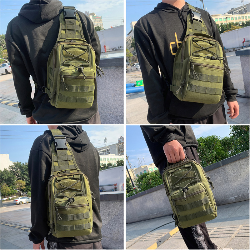 Amazon Cross-Border Multifunctional Casual Shoulder Bag Outdoor Large Capacity Crossbody Bag Training Chest Bag Lure Bag Wholesale