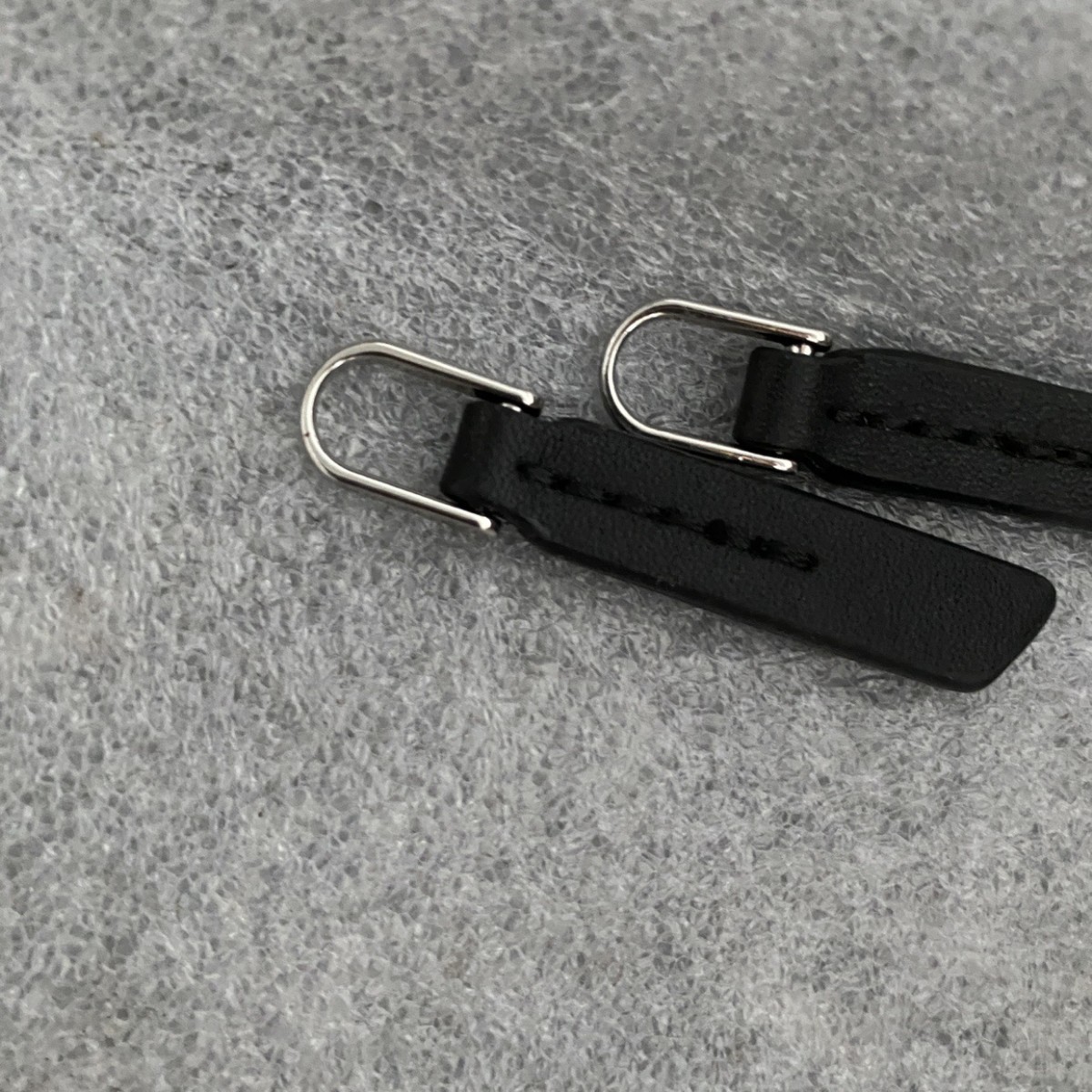 Simple Leather Trim Pull-tab Bag Handbag Zipper Pendant Casual Pants Clothing Accessories Pull Lock Black Pendant