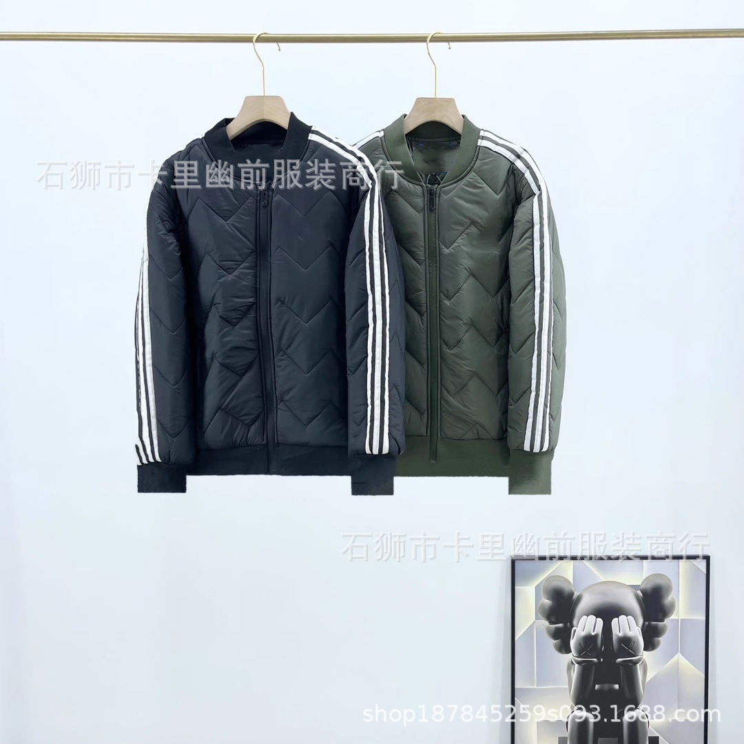 Новое утепленное хлопковое изделие для мужчин и женщин осень-зима, ветронепроницаемая, с воротником-стойкой, холодозащитная, теплая, с вышивкой