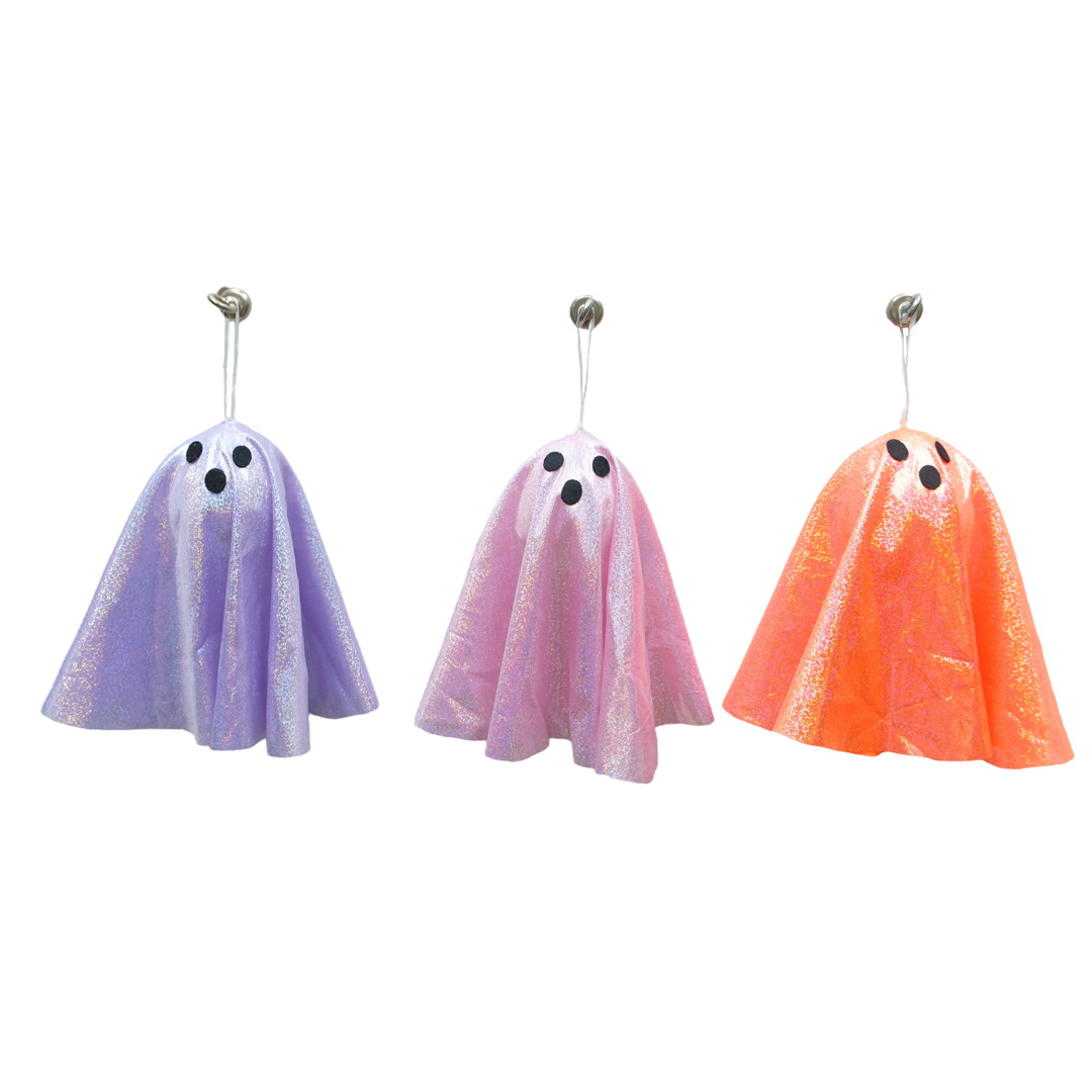 Halloween Glowing Ghost Hanging Ghost Led Lantern Hanging Decoration Ghost Festival Horror Atmosphere Room Decoration Arrangement Light