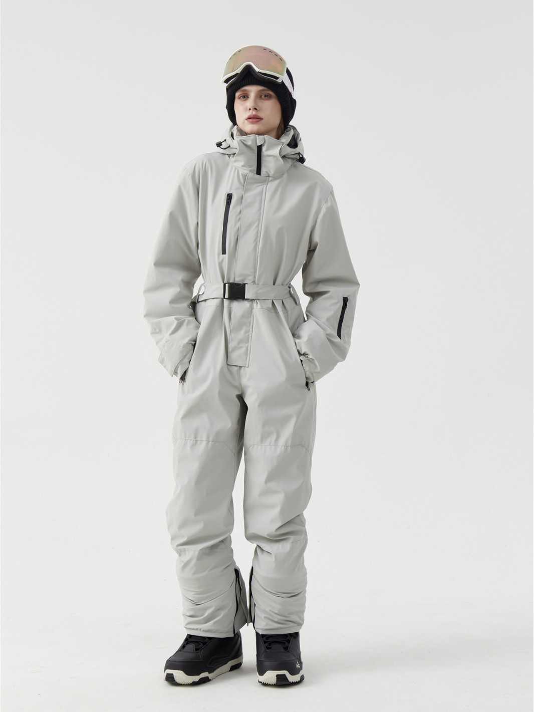 Women's Ski Suit One-Piece Winter Warm Double-Board Thickened Outdoor Men's Ski Jacket Snowboard Pants Equipment