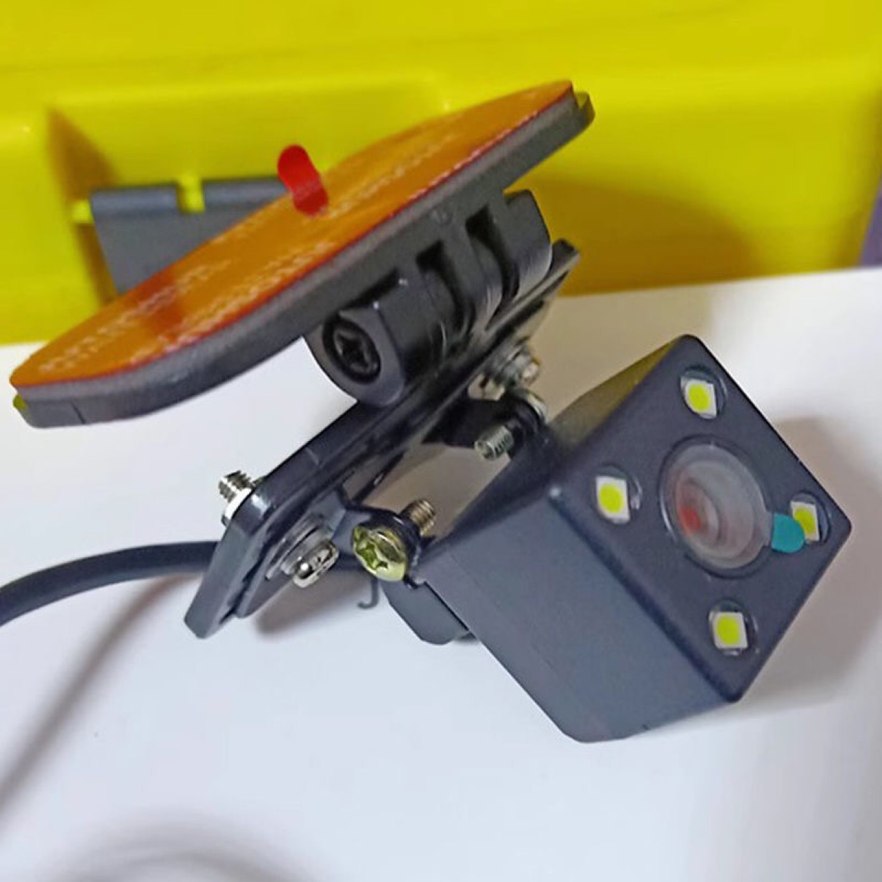 Car Driving Recorder Reversing Camera Rear Window Adhesive Bracket Universal Hole Position Simple Installation Fixed Bracket