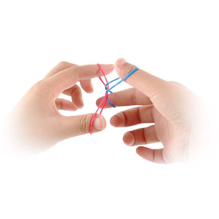 Rubber band crossing toy high elastic color rubber band close-up stage magic props talent show