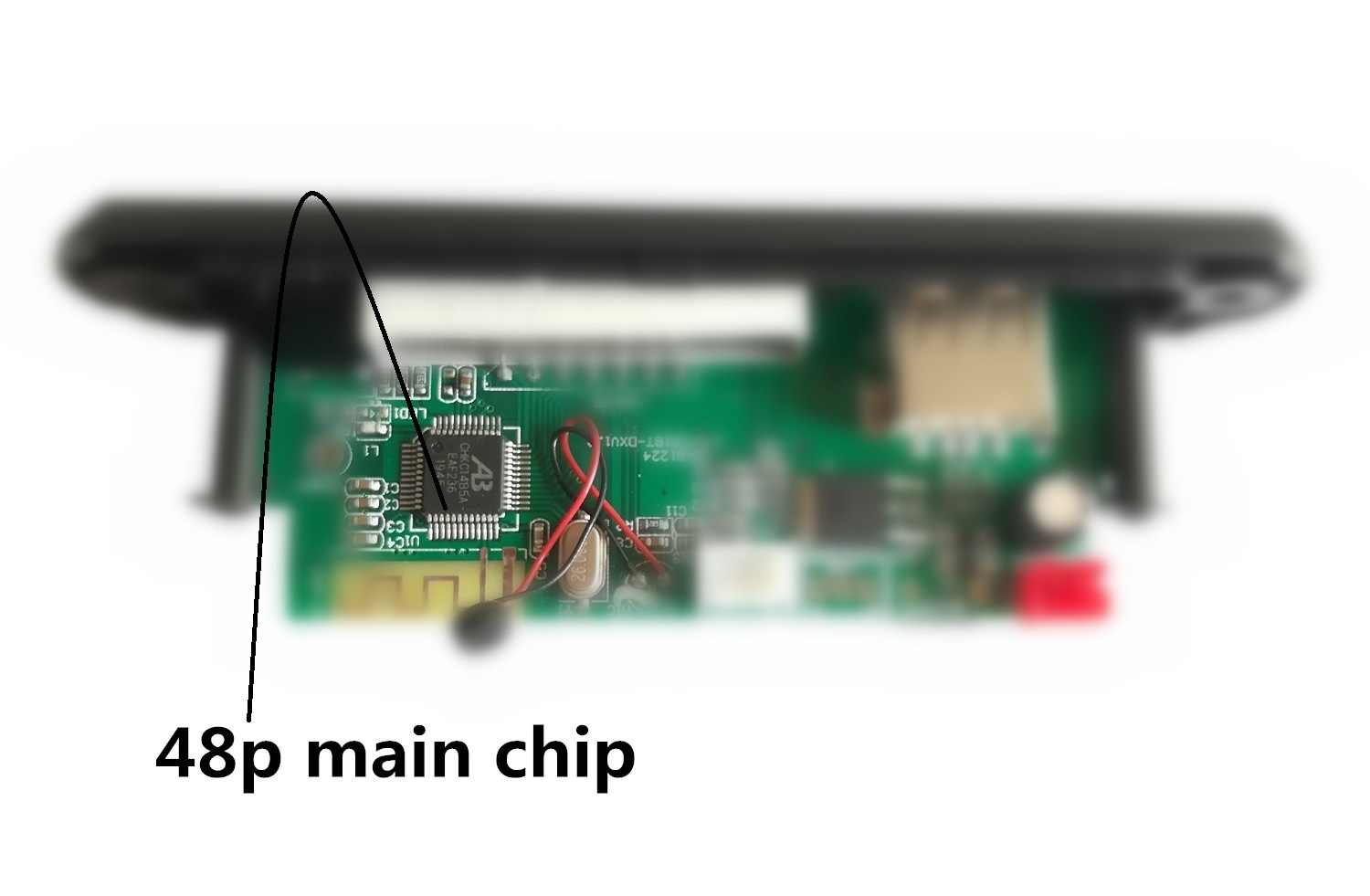 4-Color Screen USB Sound Card Tf12V 5.2 Bluetooth Decoder Fmmp3 Decoder Board Lossless Bluetooth Module Pcba