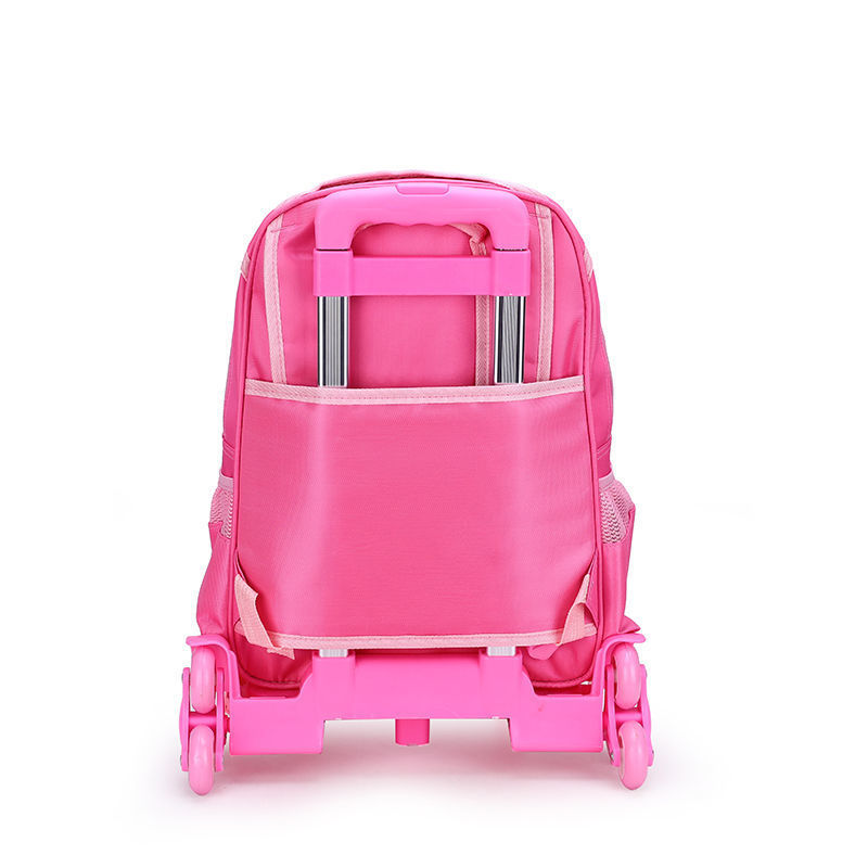 Schoolbag trolley rack aluminum alloy luggage trolley detachable folding backpack trolley three-wheel stair climbing car trolley rack