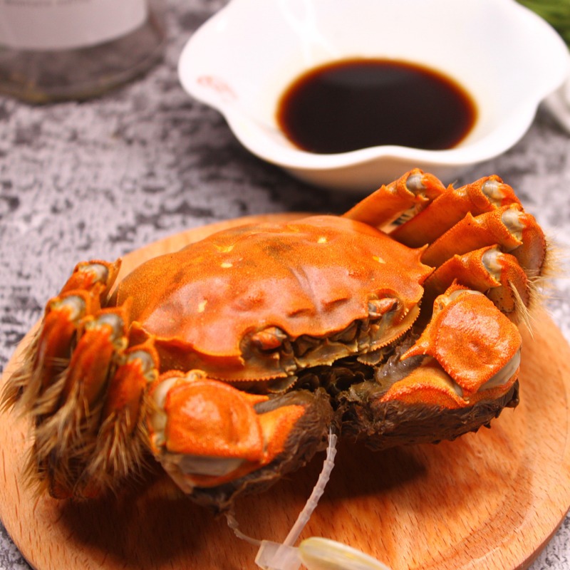 Live Hairy Crabs in Stock, Fresh Whole Female and Male Crabs in Gift Boxes, Shipped Via Sf Express with Free Delivery
