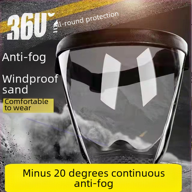 [Factory] Welding Protective Mask, Transparent, High-Definition, Dustproof, Sunproof, Oil Splash-Proof Mask, Pc Sports Cycling Anti-Fog