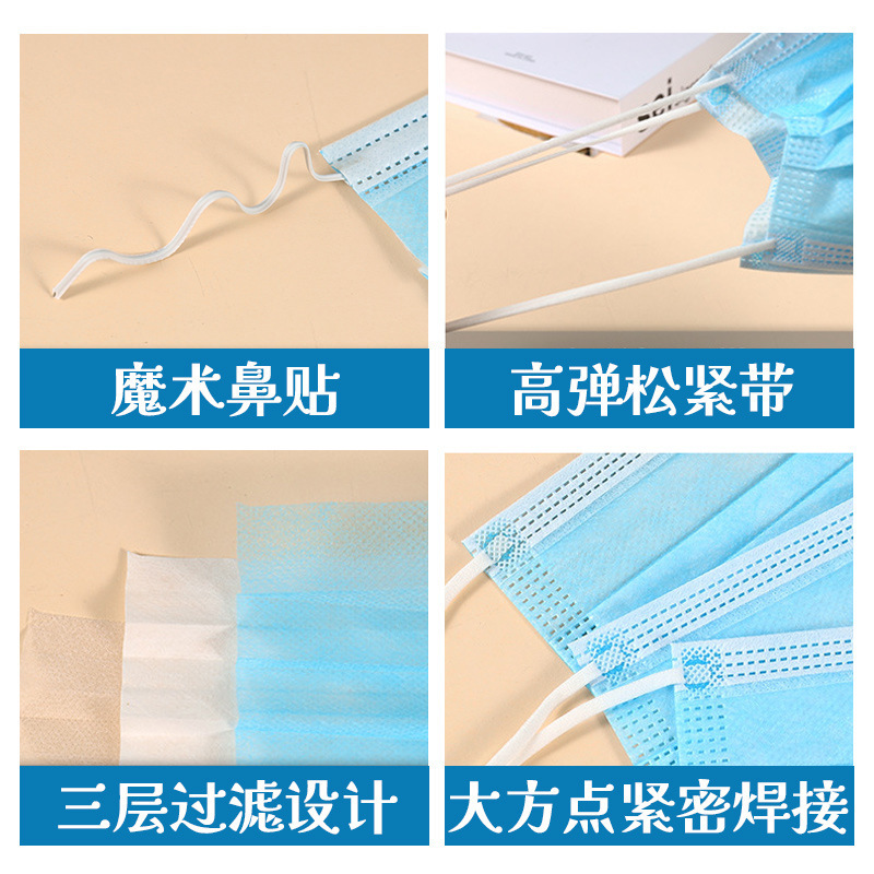 Disposable Masks Individually Packaged, Surgical Three-Layer, Medical Use, Pharmacy Same Model, Factory Wholesale, Protective, New Date