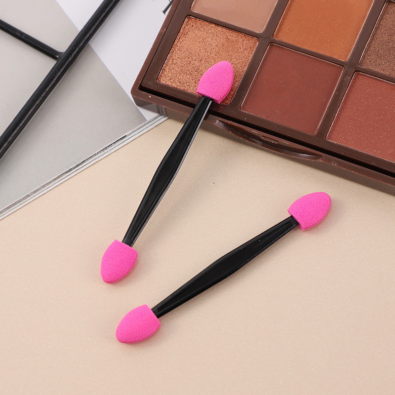 Factory Direct Sales Non-disposable Double-headed Blending Brush Latex Sponge Eye Shadow Stick Eye Makeup Brush Beauty Tool
