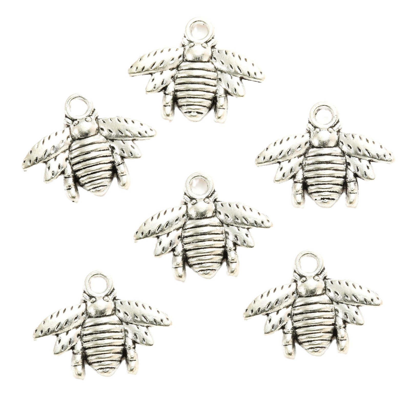 DIY jewelry accessories vintage alloy 4 colors available 21 * 16MM Little Bee pendant pendant necklace accessories 9434