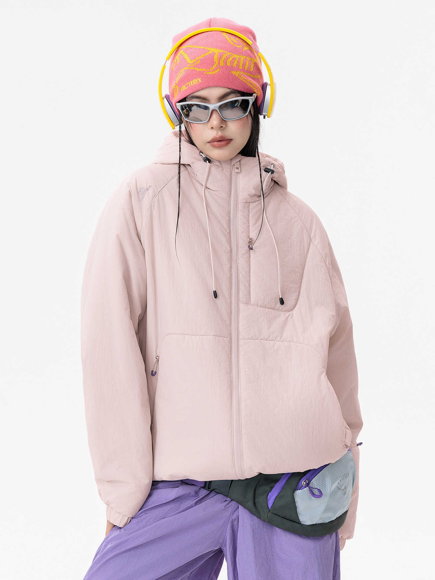 Big Brand Women's Lightweight Cotton Outwear 2025 Winter New Outdoor Sports Stand-Up Collar Hooded Casual Warm Cotton Jacket