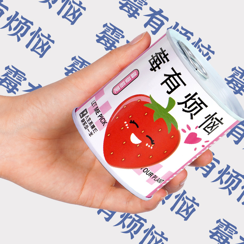 Children's Planting Cans, Plant Blind Box, Desktop Potted Mint Florals, Indoor Green Plants, Good for Feeding Seeds