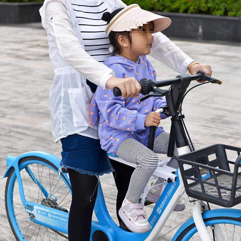 Бесконструкция, складное переднее детское кресло для велосипеда, переносное кресло для маленького желтого велосипеда