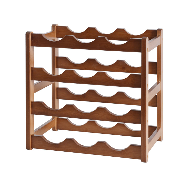 Xiaozhujiang Creative Wine Rack Home European Red Wine Wine Storage Rack Countertop Wine Rack Plaid Ornament Home