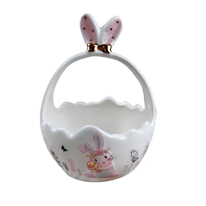 Ceramic Basket European Style Creative Ins Style Doorway Fantasy Storage Can Be Used as a Souvenir Housewarming Craft