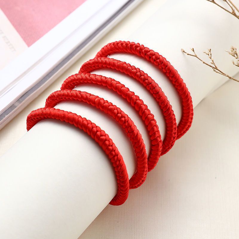 Benmingnian Bracelet Diamond Knot Red Rope Lovers Diamond Knot Red Rope Gift Couple Red Bracelet Spring Red Rope