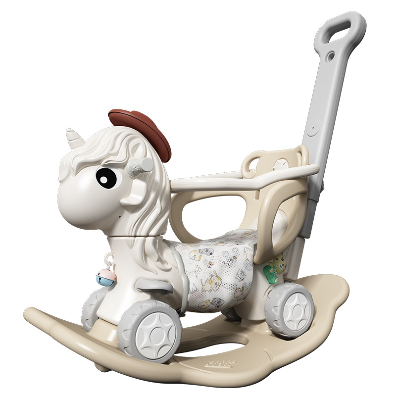 Multi-functional baby rocking horse scooter two-in-one anti-fall design safe and fun baby Bluetooth music machine