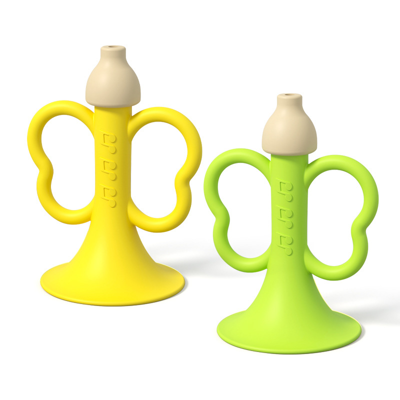 Small Trumpet Kidsren's Toy Baby Baby Can Blow Silicone and Chewable Baby Whistle Instrument 1 Year Old for Babies over 6 Months Old