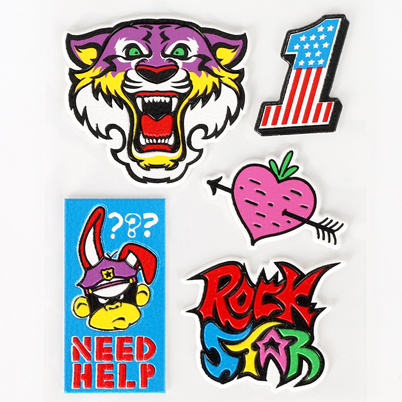 Cross-border Children's Stationery Bag Decorative Sticker PU Leather Cartoon Sticker Waterproof Sticker Toy Graffiti Sticker