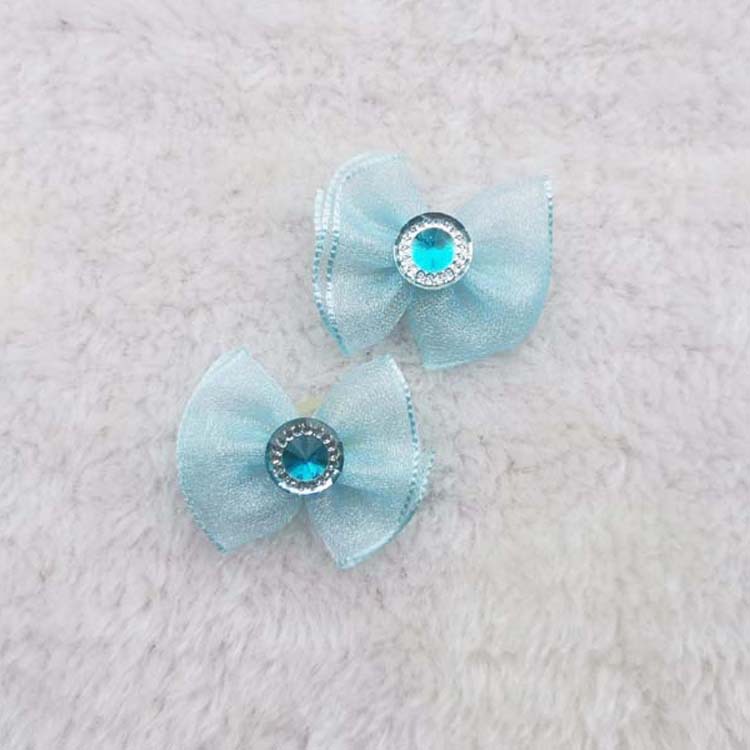 Pet Supplies Pet Jewelry Snow Yarn Ribbon Bow Rubber Band Head Flower Head Flower Jewelry Teddy Yorkshire Pet