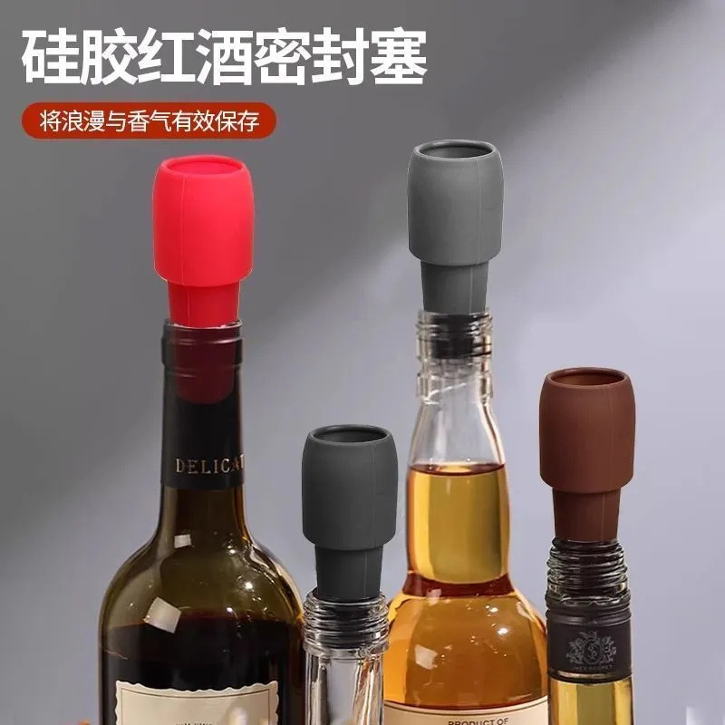 Factory direct new silicone wine bottle stopper sealing stopper universal dustproof champagne beer leak-proof stopper wholesale