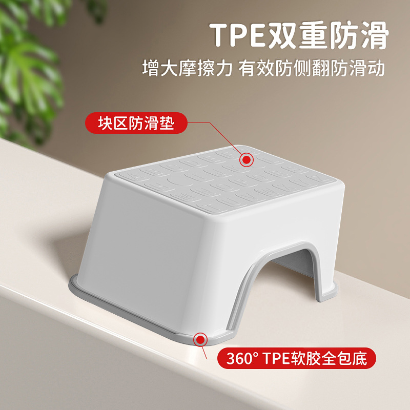 Children's Foot Stool Non-slip Hand-washing and Face-washing Foot Stool Baby Bathroom Toilet Foot Stool Nursing Piano Low Stool