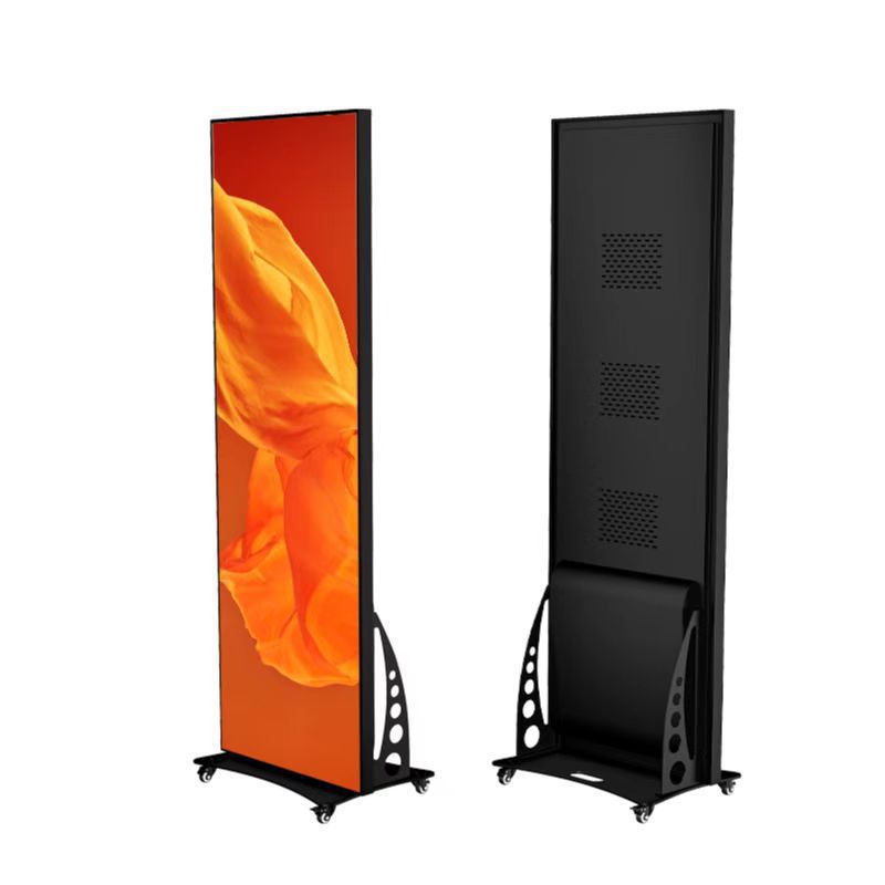 Led Display Movable Foldableable Vertical Led Poster Screen Digital Advertising Machine Led Screen Display