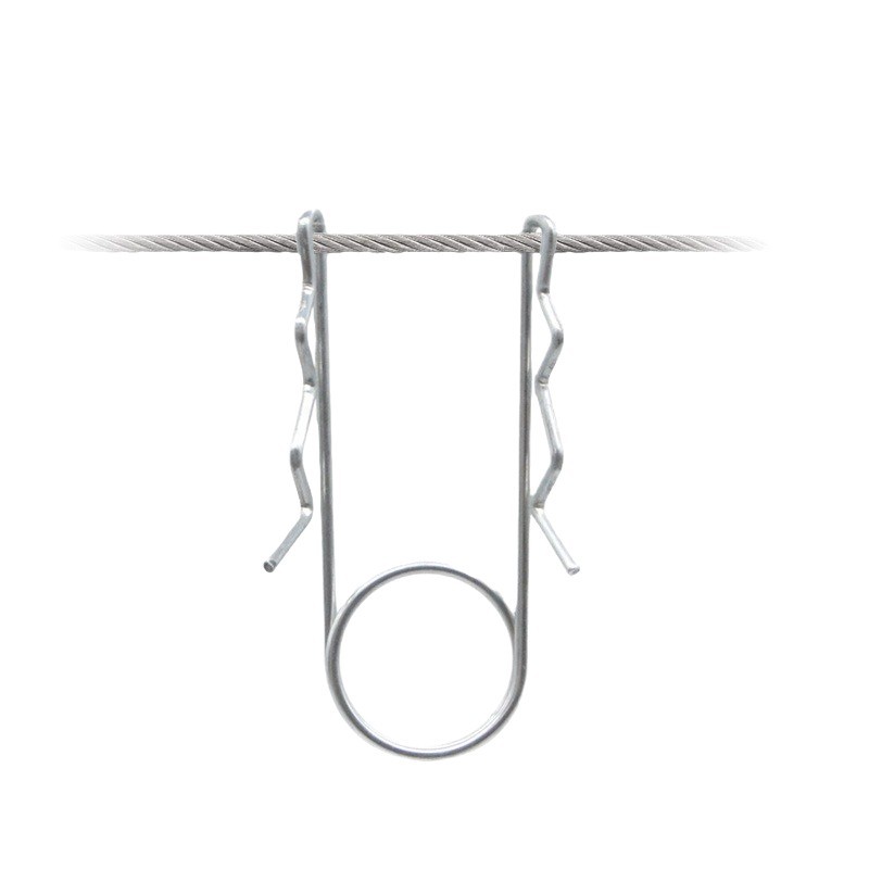 Clothes rope windproof stainless steel fixed buckle clothes hanger non-slip hook clothes rope wire rope iron wire clip
