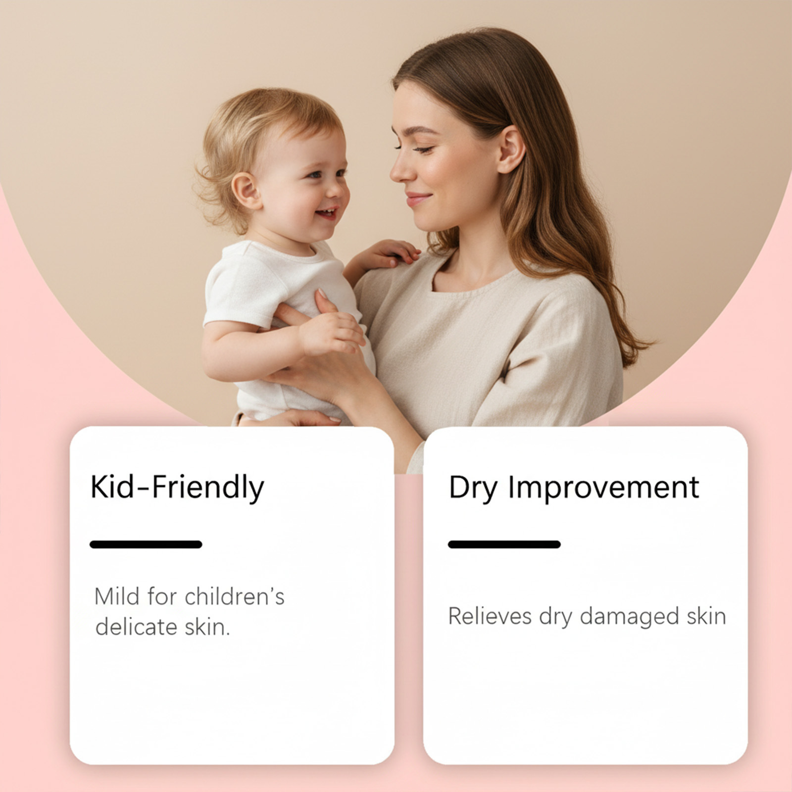 Wiieey Children's Oat Moisturizing Milk Gentle Hydration Dry Skin Care Children's Soft Skin Barrier