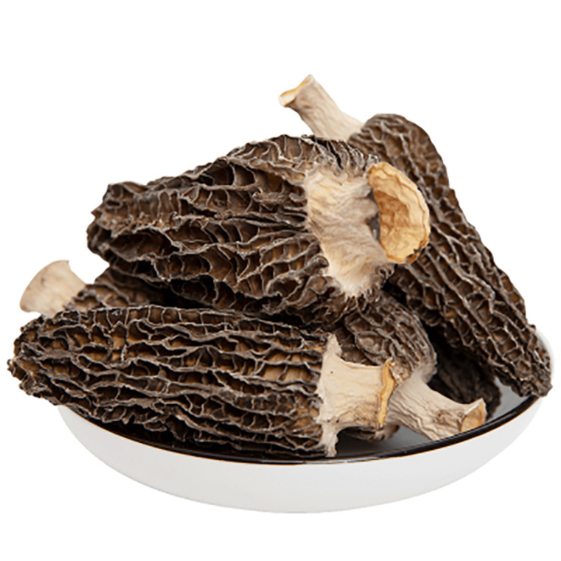 Morel dry goods factory wholesale whole box 7-10 shear handle fine lines black thick large edible fungus soup cheap generation