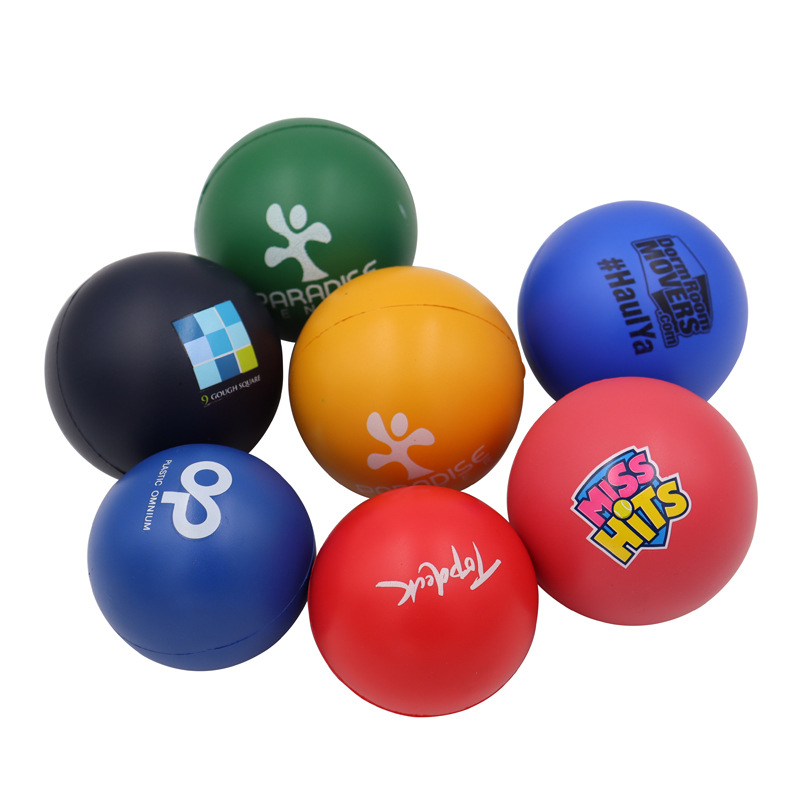 Factory Wholesale Kidsren's Sports Toy Pressure Ball Pu Foam Elastic Ball 6.3cm Foam Vent Toy Ball