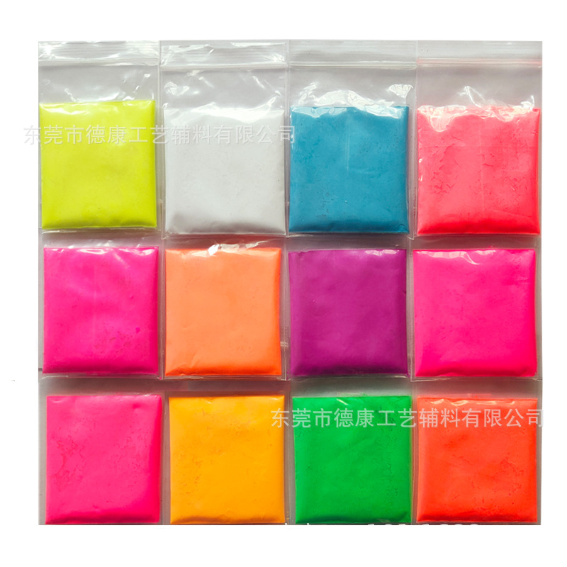 Supply of Fluorescent Powder Phase-Soluble Good Applicable Glue Paint Ink Paint Printing Spring Pigment 10G/Bag
