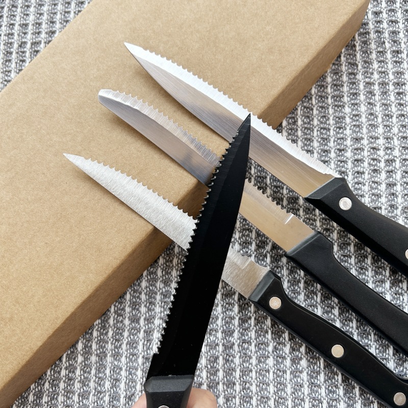 Cross border kitchen steak knife outdoor hot stainless steel toast knife table tool bread knife portable fruit knife