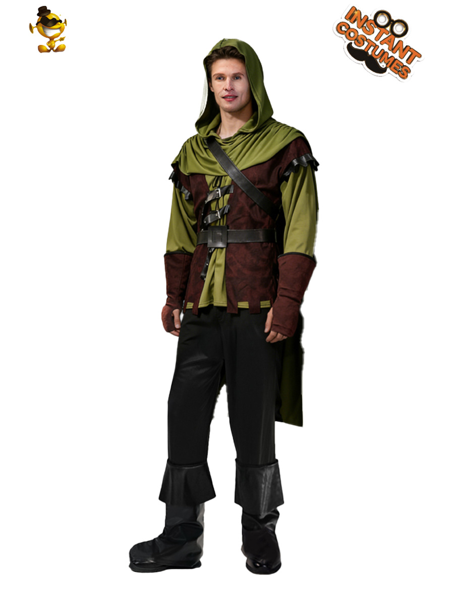 Halloween Adult Male Archer Cosplay Costume European Rogue Stage Party Performance Costume